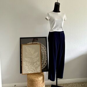 Uniqlo Women's Navy Straight Trousers